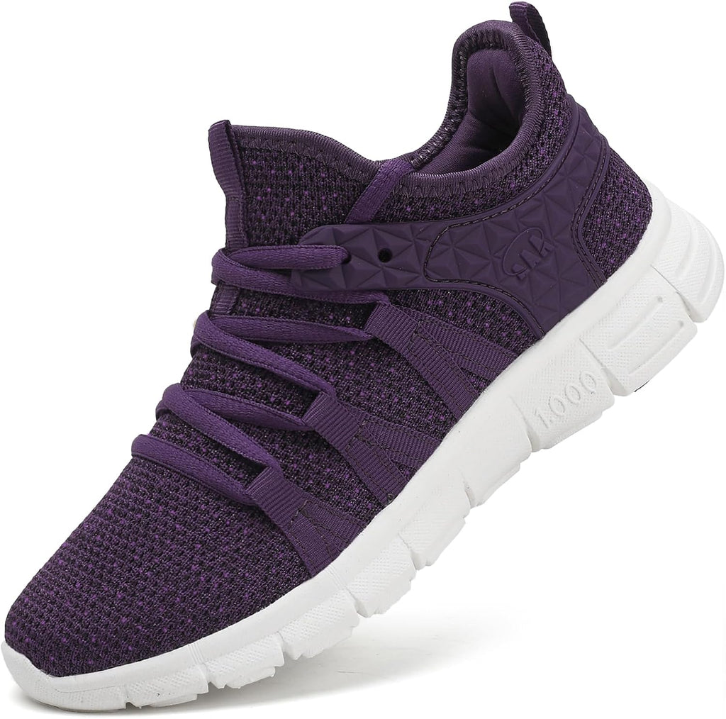 Womens Fashion Walking Running Shoes Ultra Lightweight Breathable Mesh Tennis Shoes Non Slip Athletic Workout Gym Sneakers