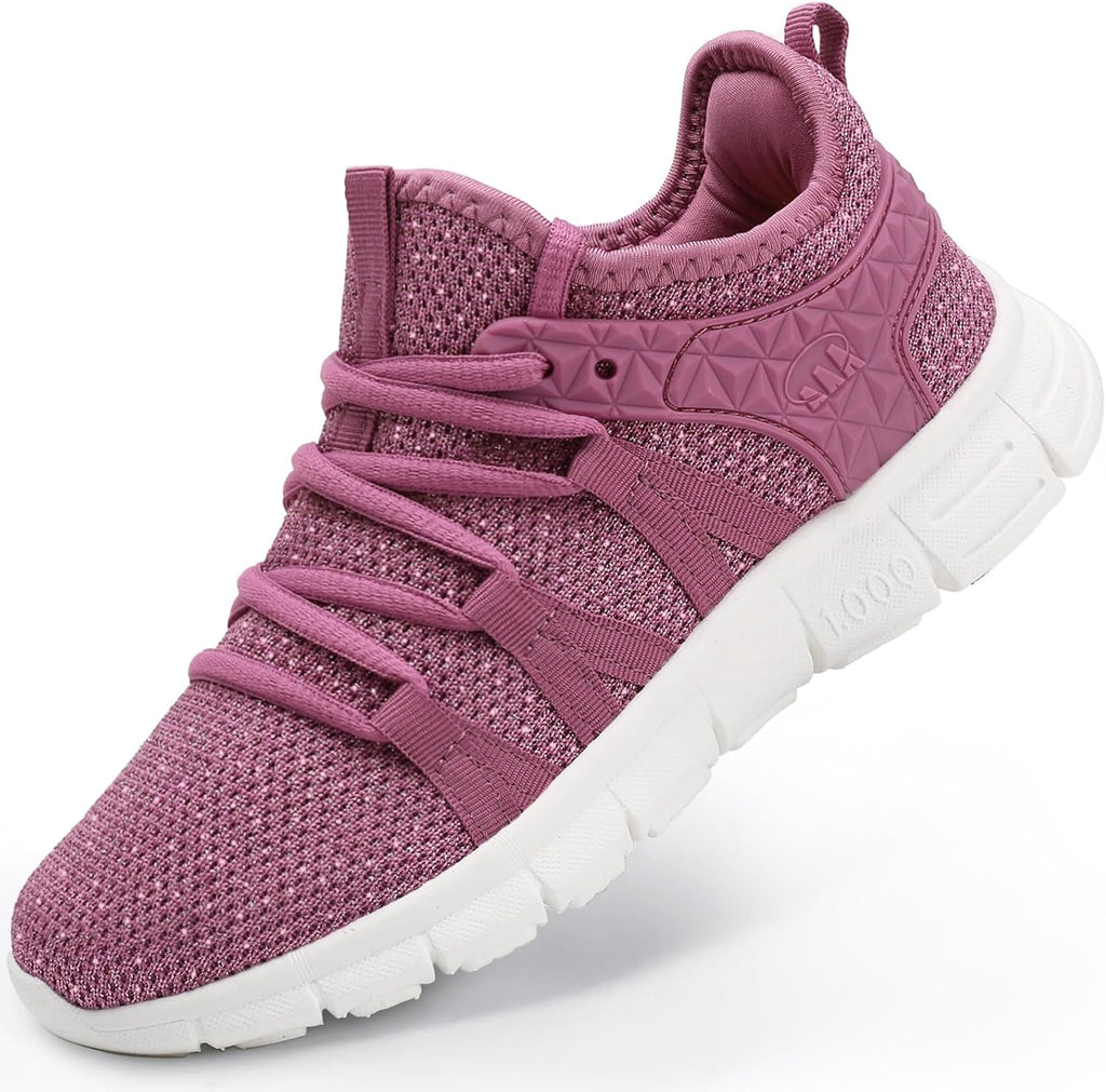 Womens Fashion Walking Running Shoes Ultra Lightweight Breathable Mesh Tennis Shoes Non Slip Athletic Workout Gym Sneakers