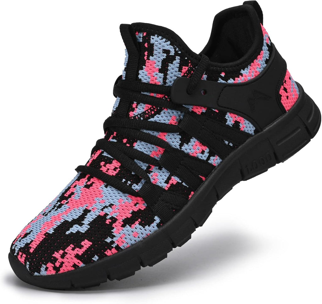 Womens Fashion Walking Running Shoes Ultra Lightweight Breathable Mesh Tennis Shoes Non Slip Athletic Workout Gym Sneakers