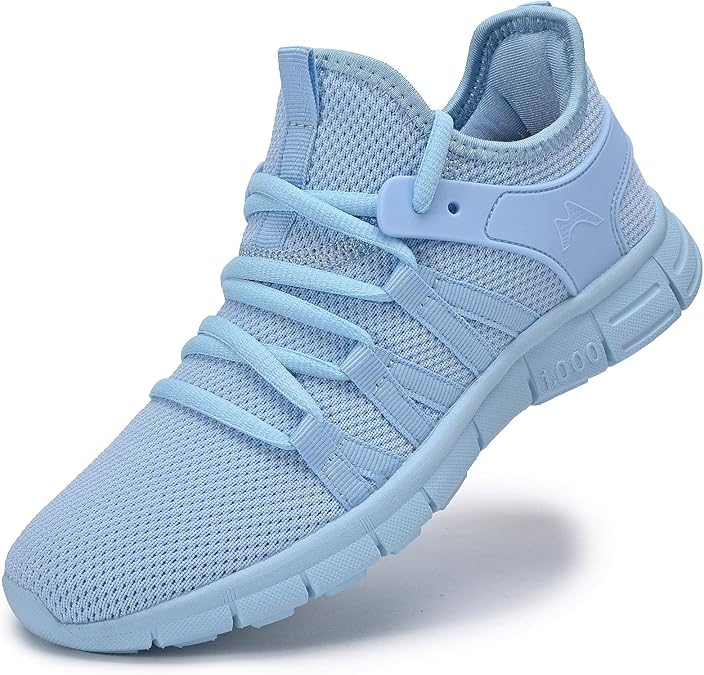 Womens Fashion Walking Running Shoes Ultra Lightweight Breathable Mesh Tennis Shoes Non Slip Athletic Workout Gym Sneakers