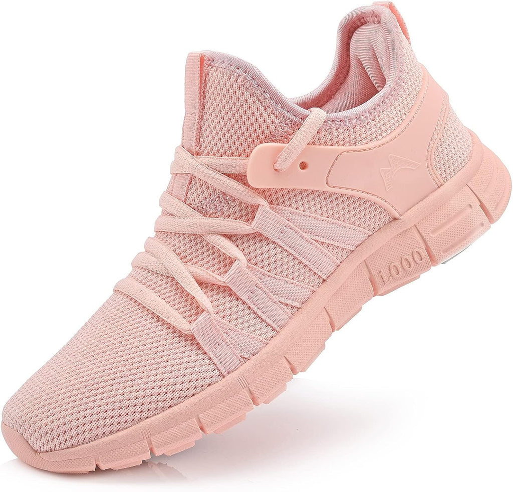 Womens Fashion Walking Running Shoes Ultra Lightweight Breathable Mesh Tennis Shoes Non Slip Athletic Workout Gym Sneakers